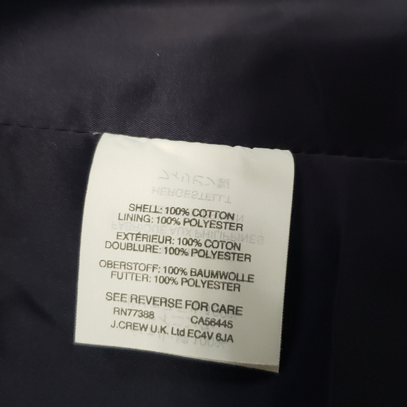 J. Crew Open Front Blazer in 100% Cotton Velvet Black Size 8 NWT - Picture 5 of 12